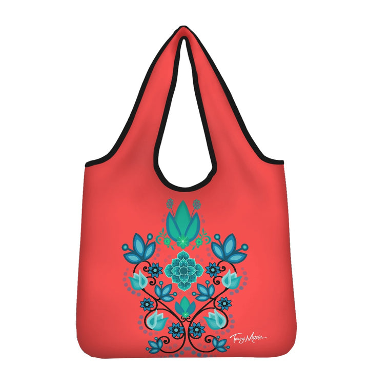 Shopping bag Red Floral Bouquet (large version)