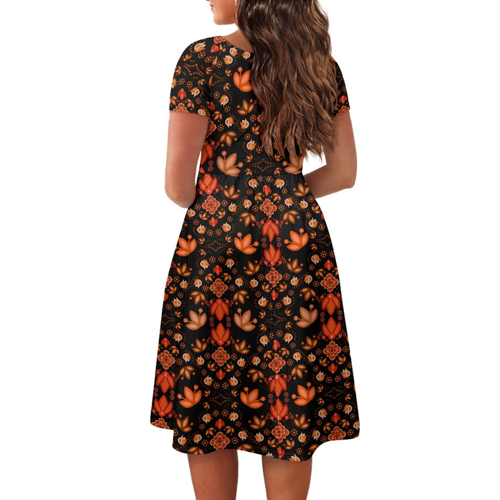 Women's short sleeve dress