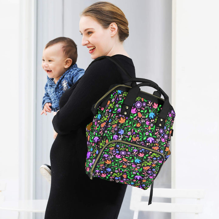 New Backpack All over floral Multi-Function Diaper Bag