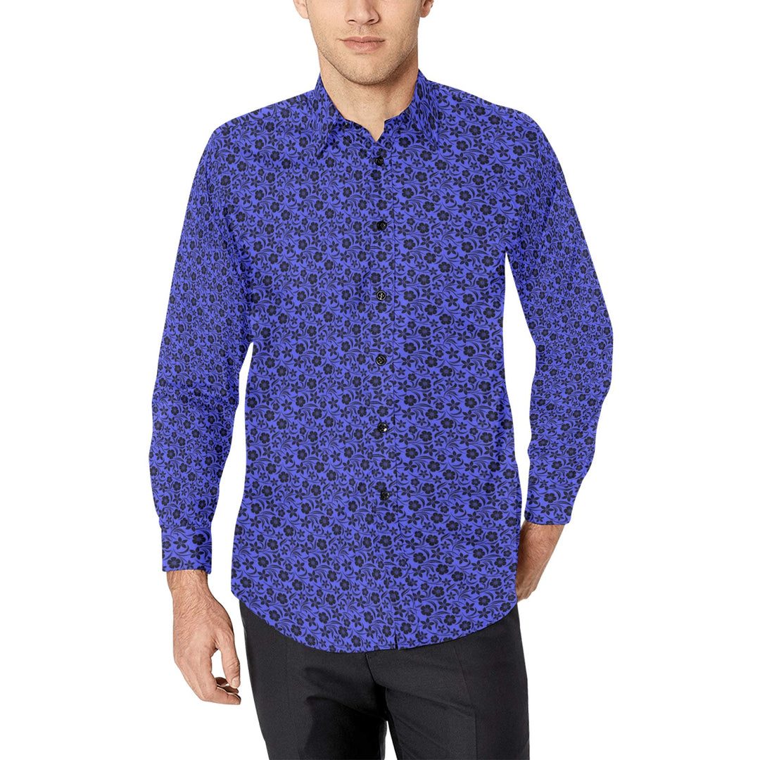Men's All Over PrintMens Dress Shirt Hawaiian Floral