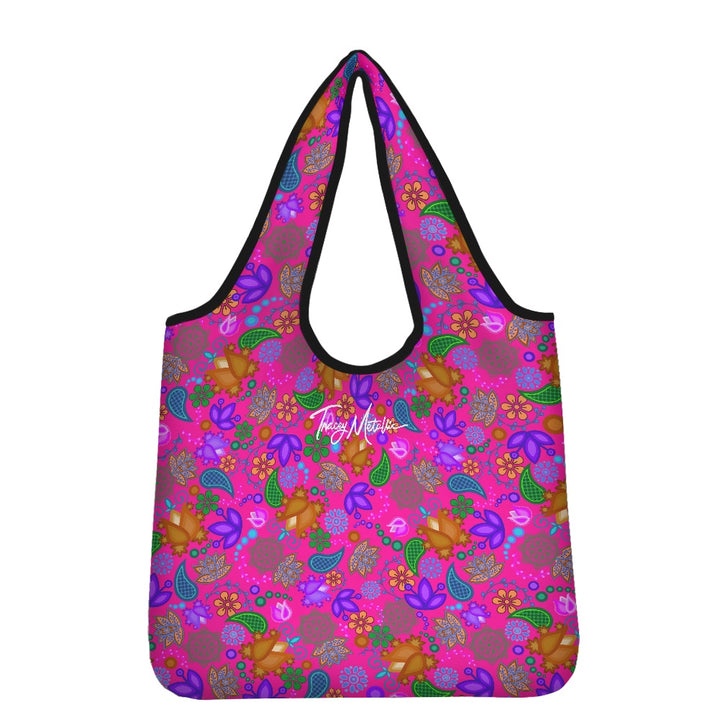 Shopping bag All Over Floral Pink (large version)