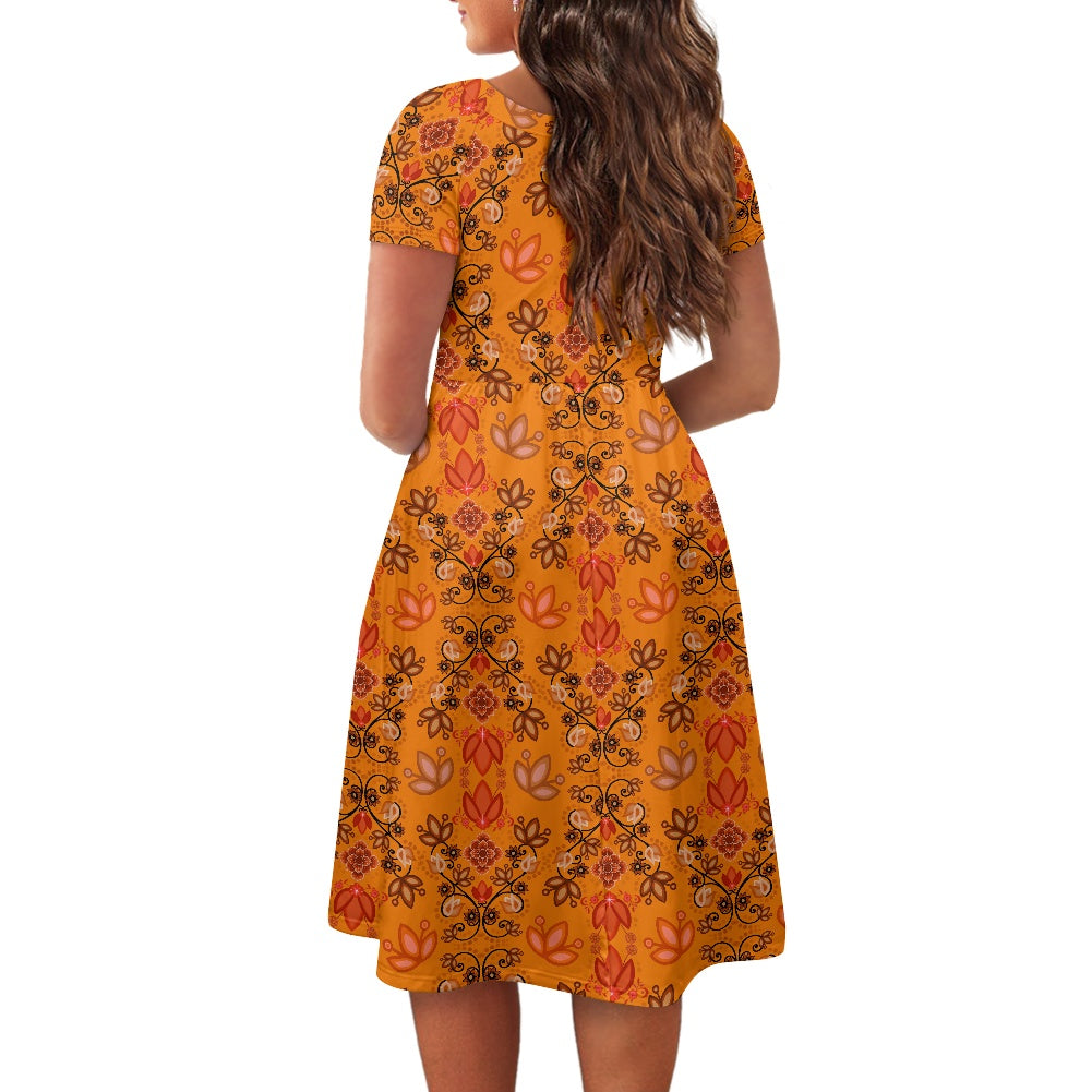 Women's short sleeve dress