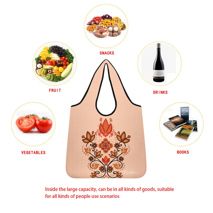 Shopping bag Beige Floral Bouquet (large version)