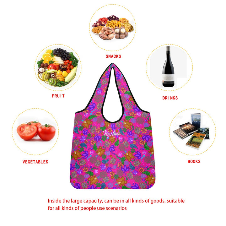 Shopping bag All Over Floral Pink (large version)