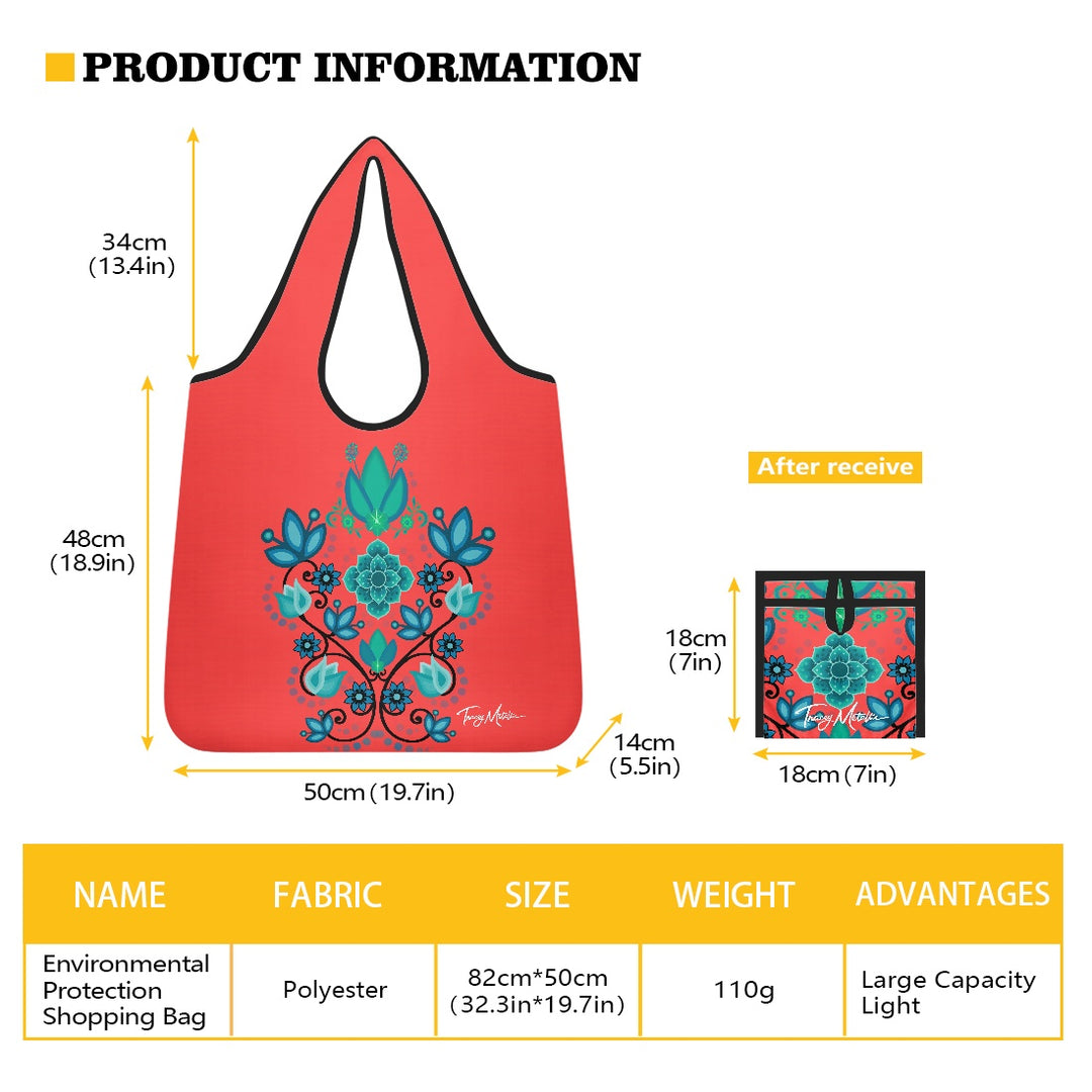 Shopping bag Red Floral Bouquet (large version)