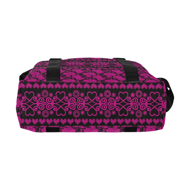 Caddy Fushia Roses Luggage Caddy