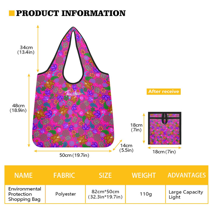 Shopping bag All Over Floral Pink (large version)