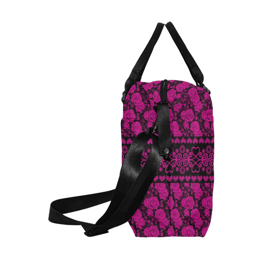 Caddy Fushia Roses Luggage Caddy