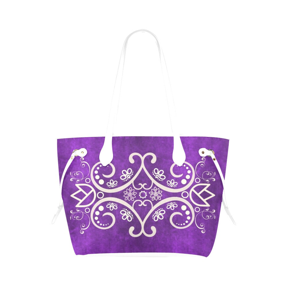 Motif Handbag One Size Purple