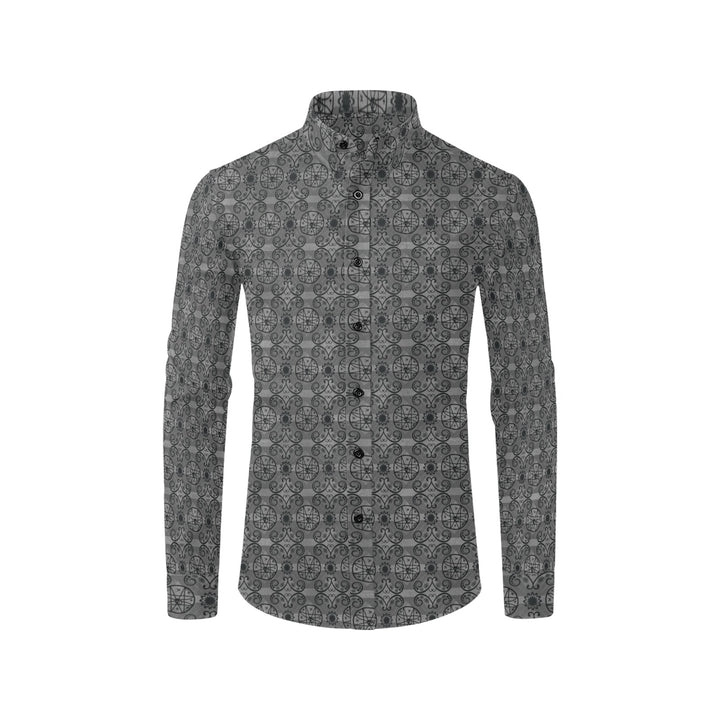 Mens Dress Shirt Mi'gmaq 8 Point Star Black