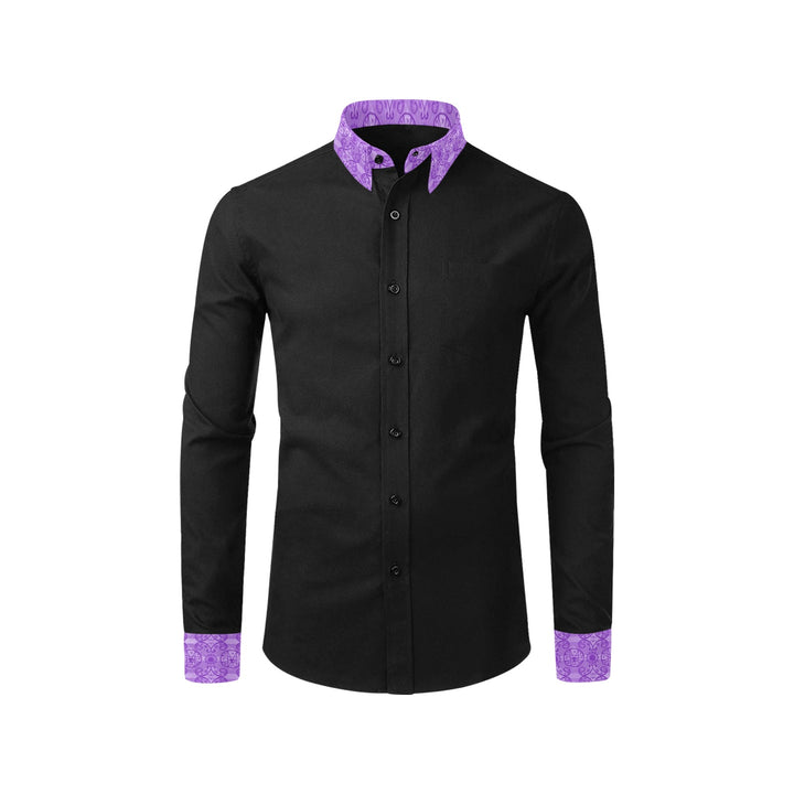 Mens Dress Shirt Mi'gmaq Star Purple