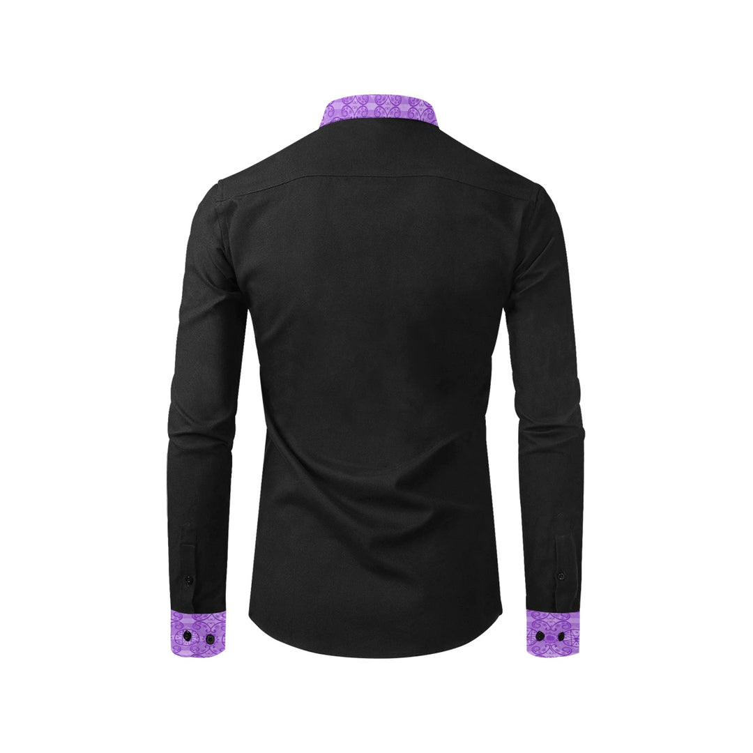 Mens Dress Shirt Mi'gmaq Star Purple