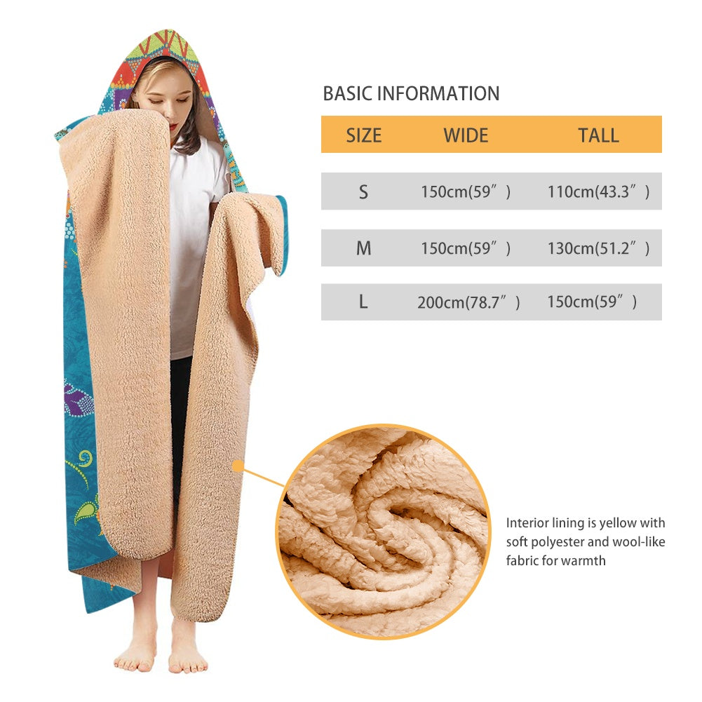 High Spirits Thick Hooded Blanket for Adults