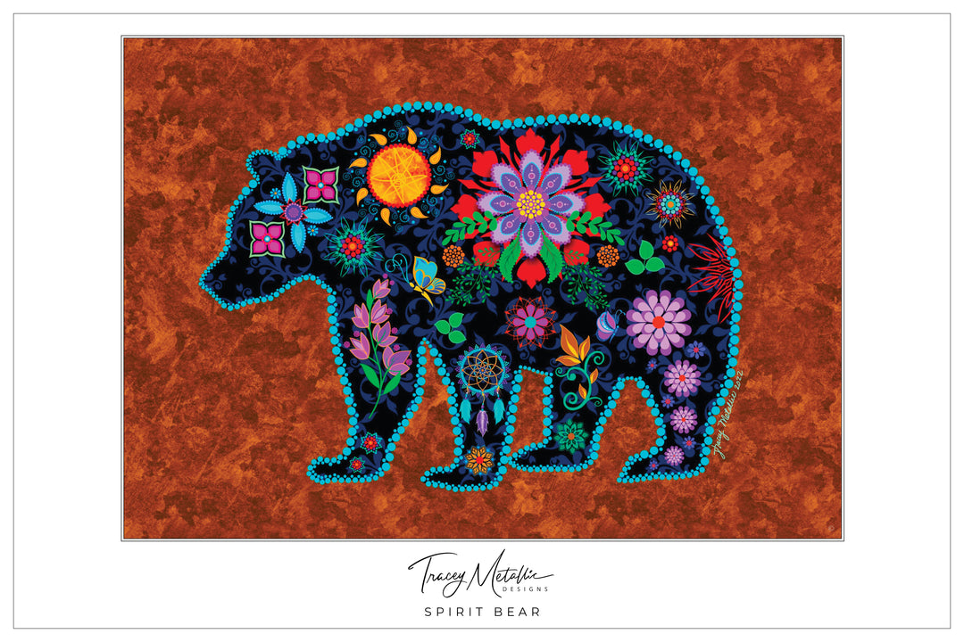 Copper Spirit Bear Print
