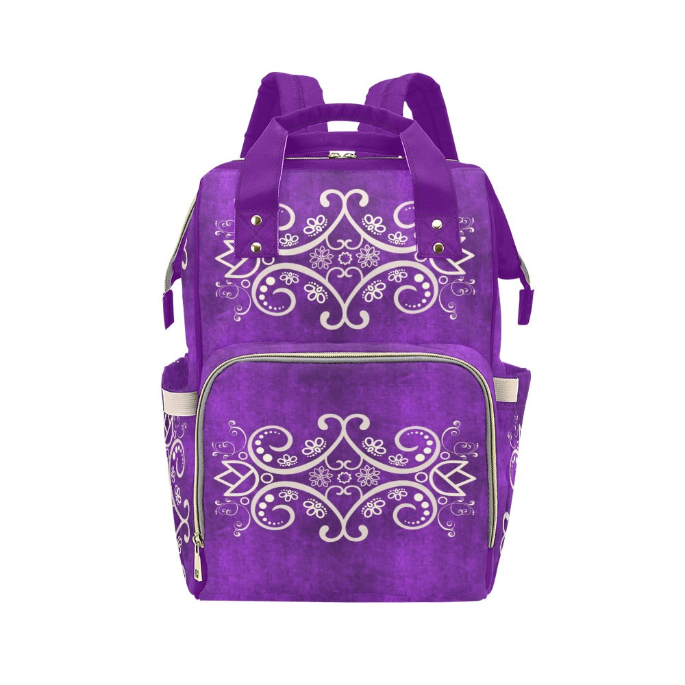 Motif Backpack One Size Purple