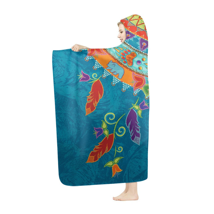 High Spirits Thick Hooded Blanket for Adults