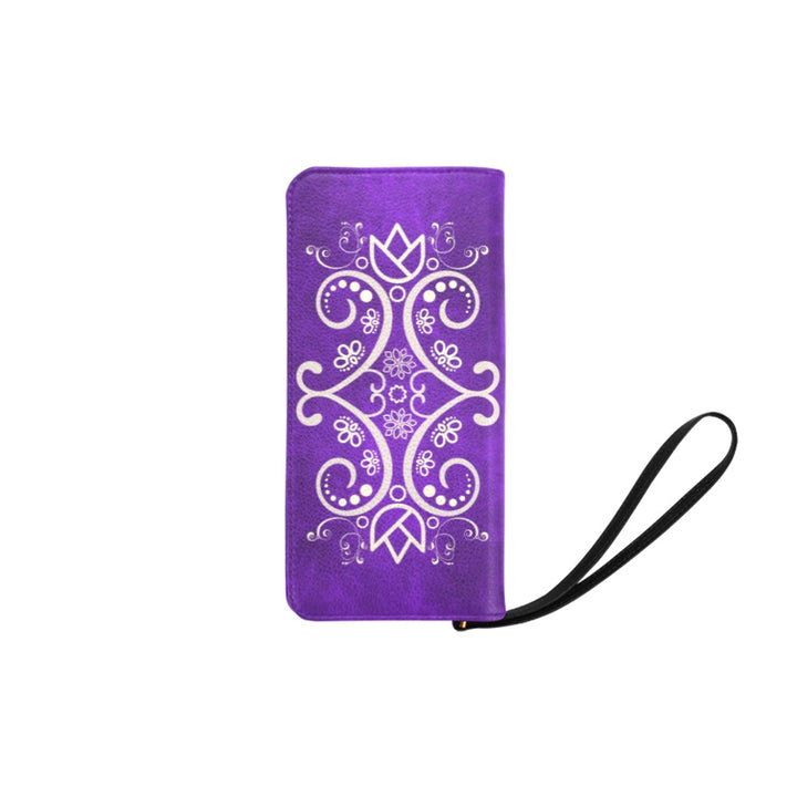 Motif Wallet Clutch One Size Purple