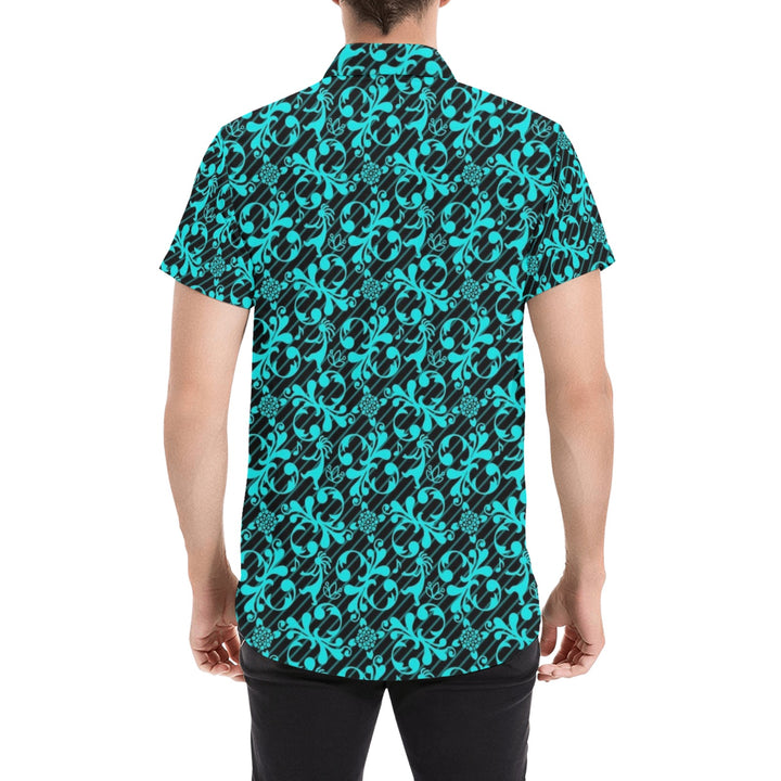Mens Short Sleeve Dress Shirt Flute Guy