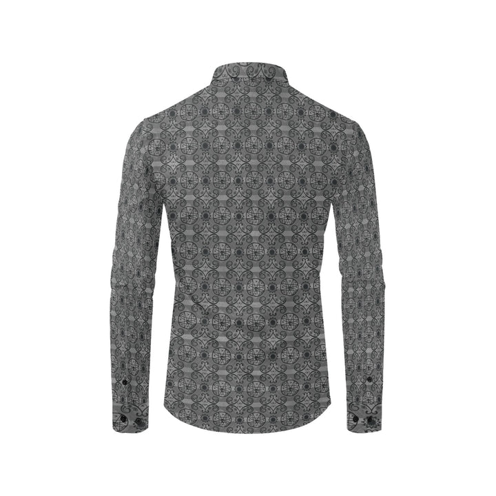 Mens Dress Shirt Mi'gmaq 8 Point Star Black