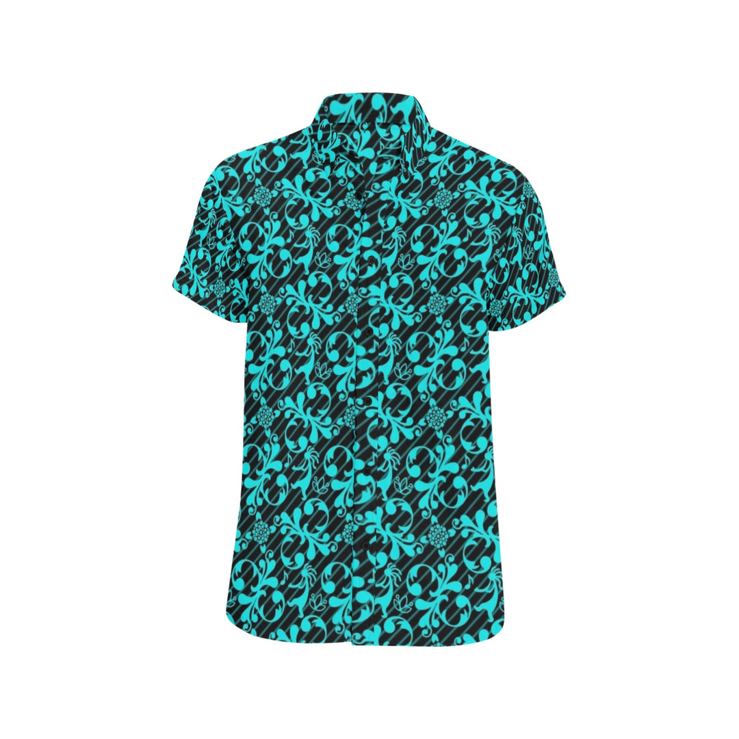 Mens Short Sleeve Dress Shirt Flute Guy