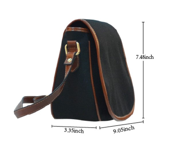 Saddle Bag Orange Floral