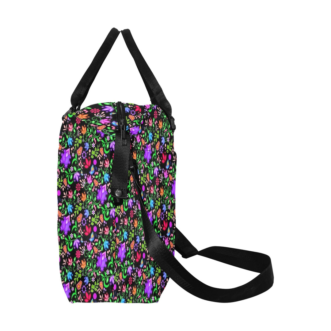 Luggage Caddy - Floral Black
