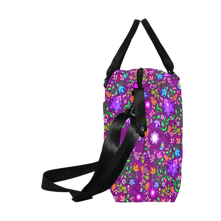 Luggage Caddy - Floral Purple