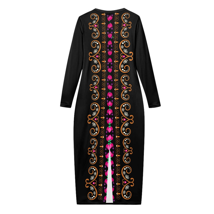 Women's long-sleeved dress (extended)