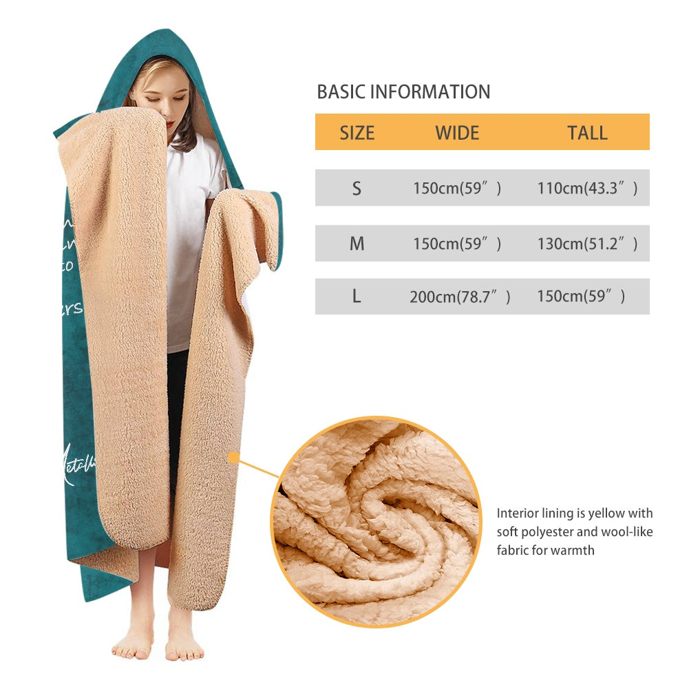 Sun Catcher Thick Hooded Blanket for Adults