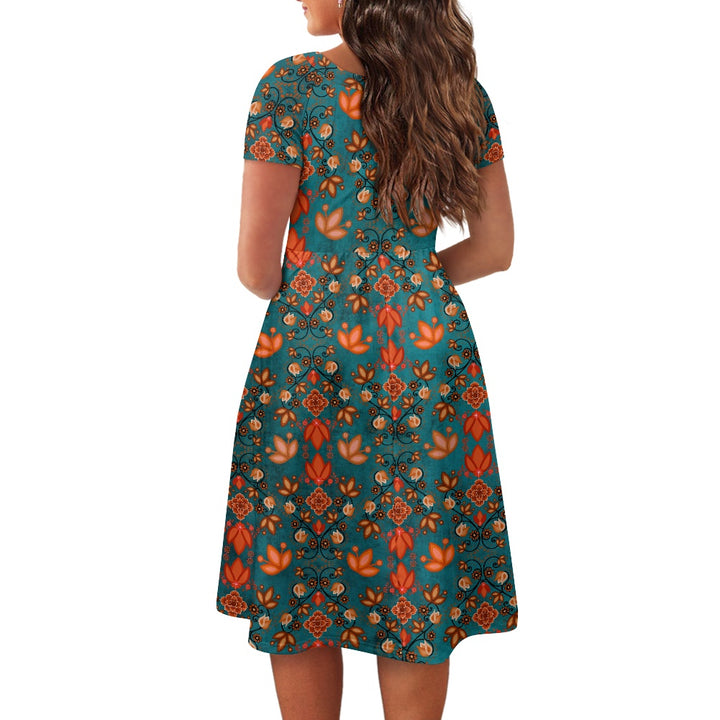 Women's short sleeve dress