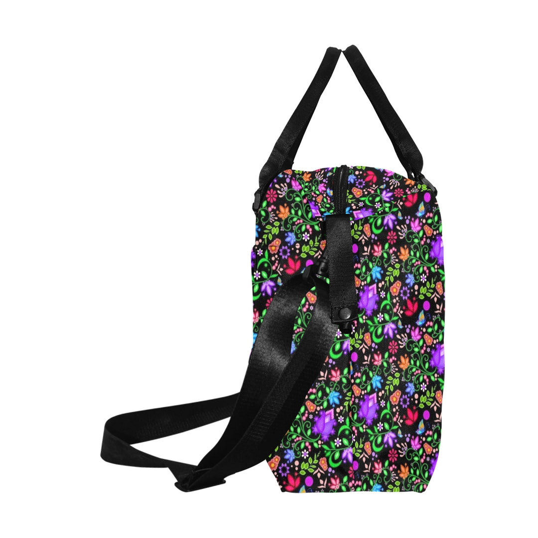 Luggage Caddy - Floral Black