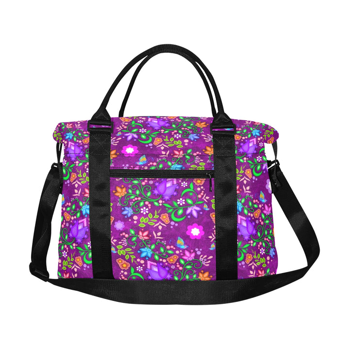 Luggage Caddy - Floral Purple
