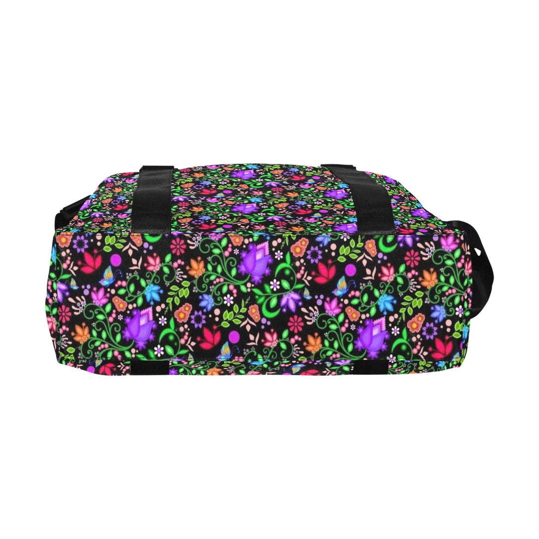Luggage Caddy - Floral Black