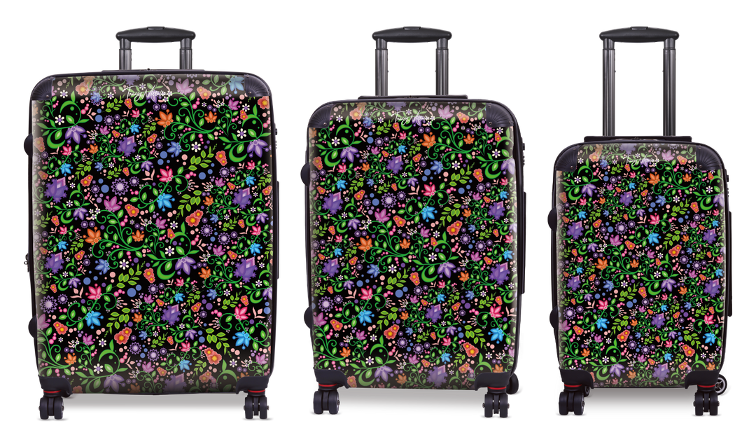 Luggage All Over Floral Black