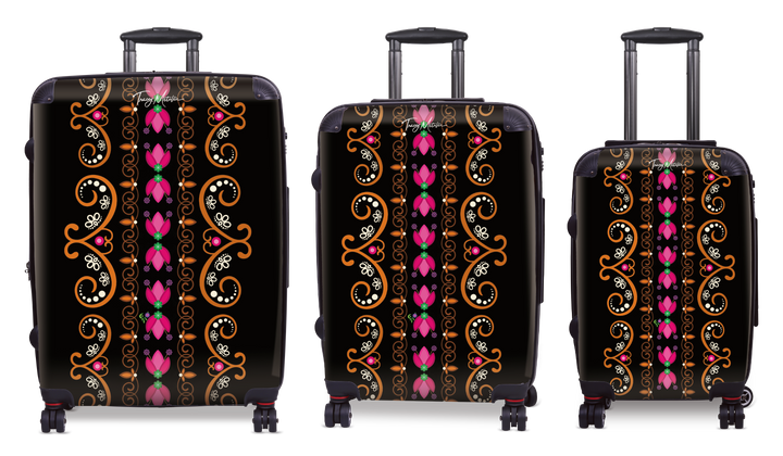Luggage Double Curved Motif Floral