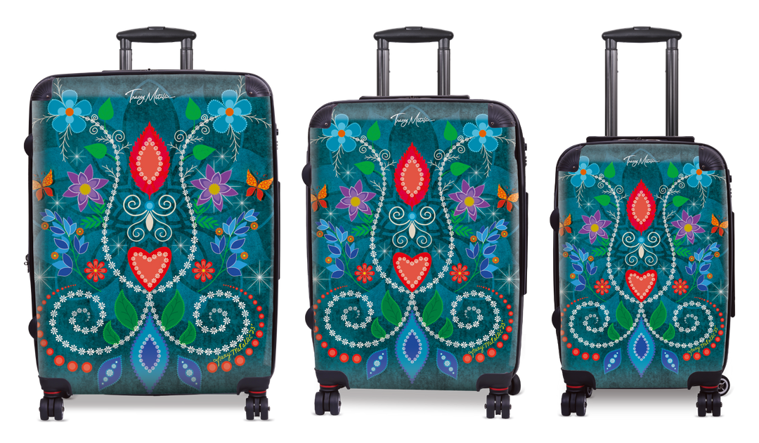 Luggage Floral Motif