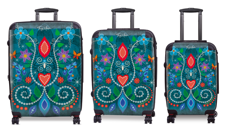 Luggage 20" Floral Motif