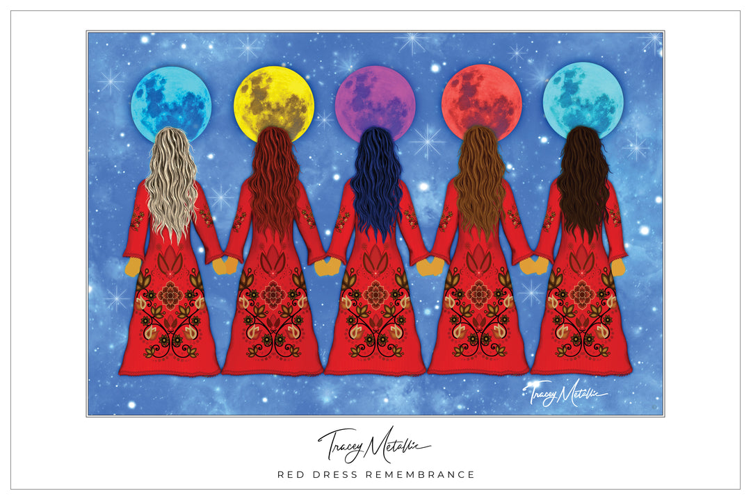 Red Dress Remembrance Print