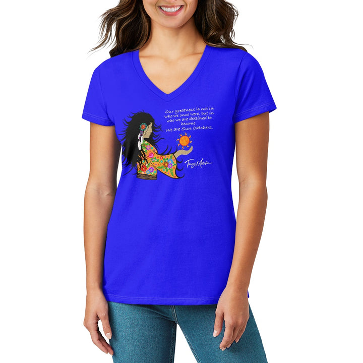 Women's V-neck T-shirt