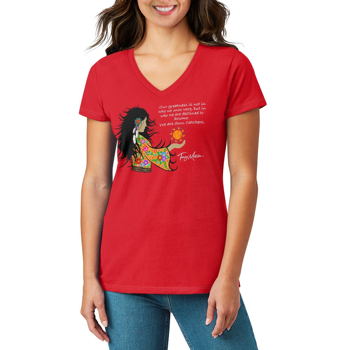 Women's V-neck T-shirt