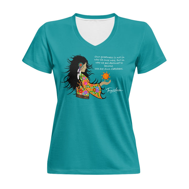 Women's V-neck T-shirt