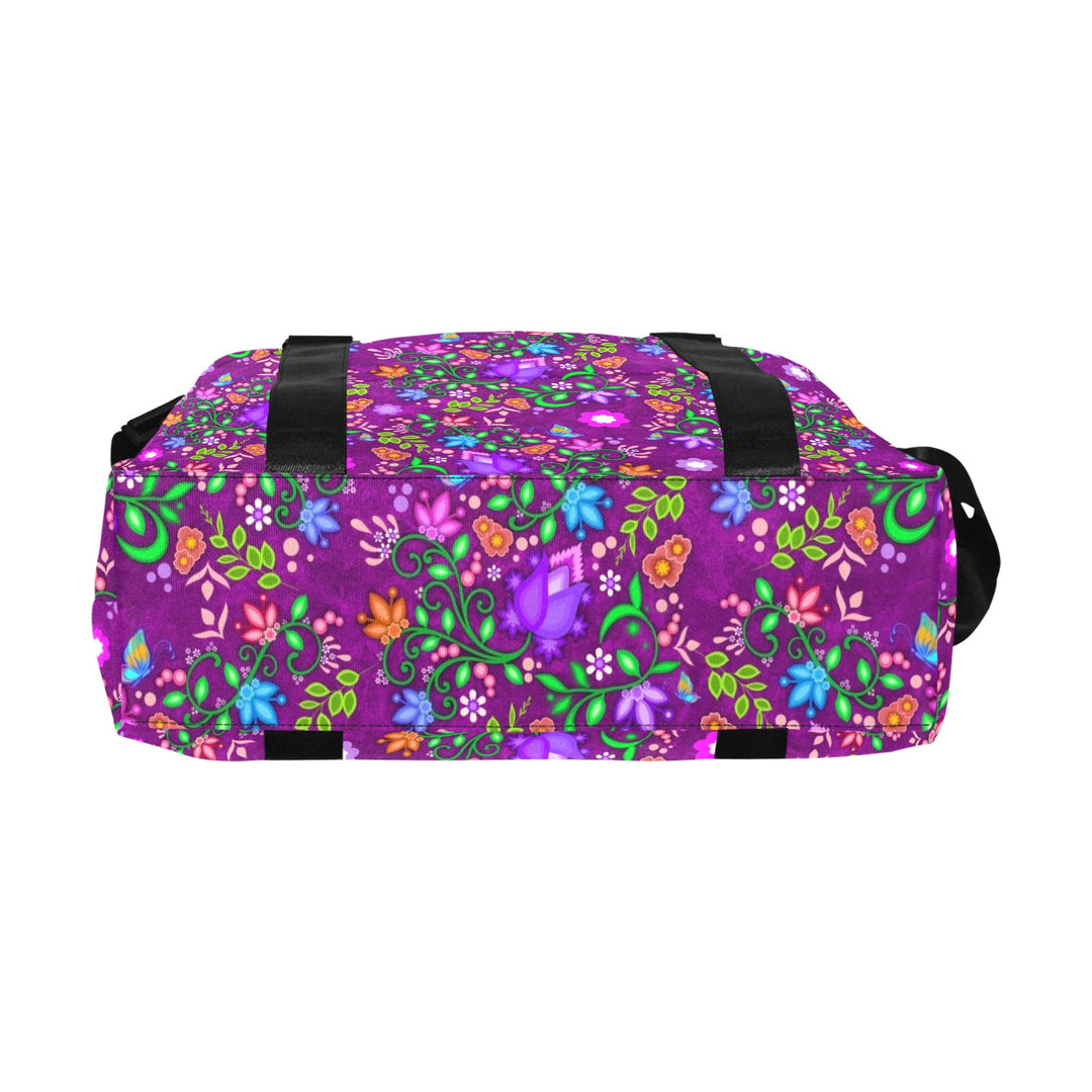 Luggage Caddy - Floral Purple
