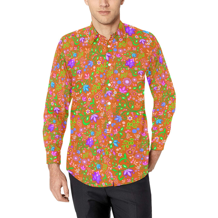 Men's Long Sleeve Floral Shirts