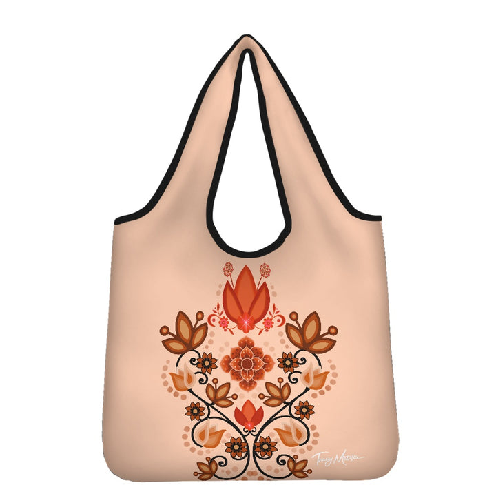 Shopping bag Beige Floral Bouquet (large version)