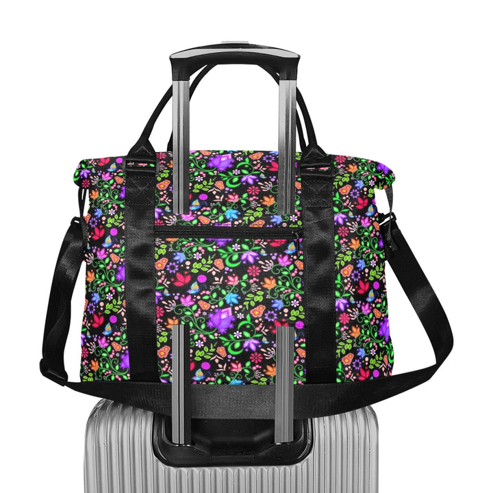 Luggage Caddy - Floral Black