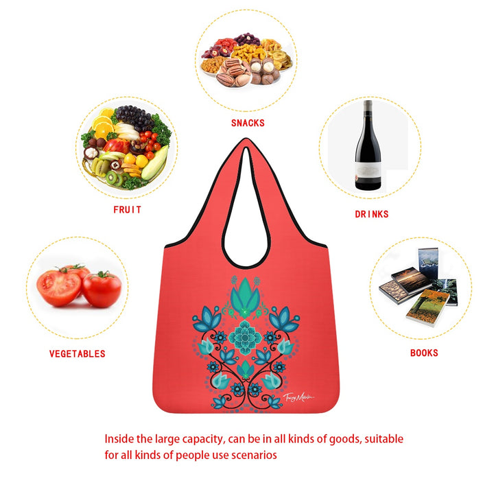 Shopping bag Red Floral Bouquet (large version)