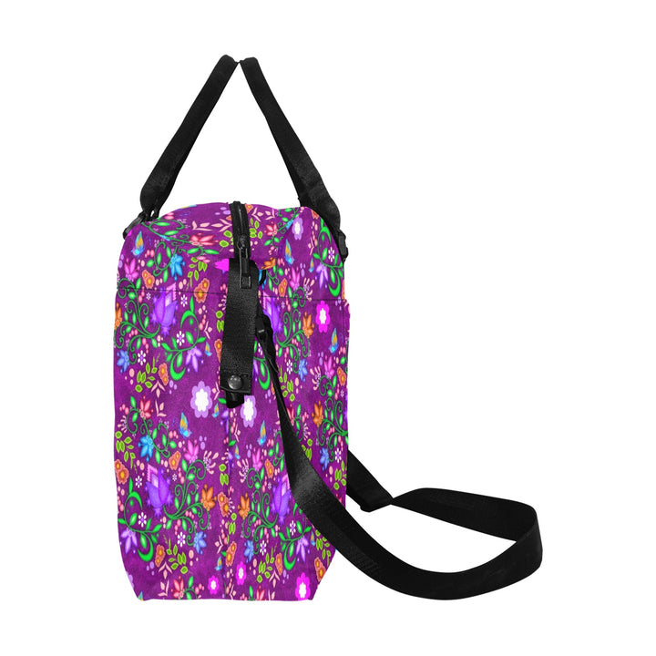 Luggage Caddy - Floral Purple