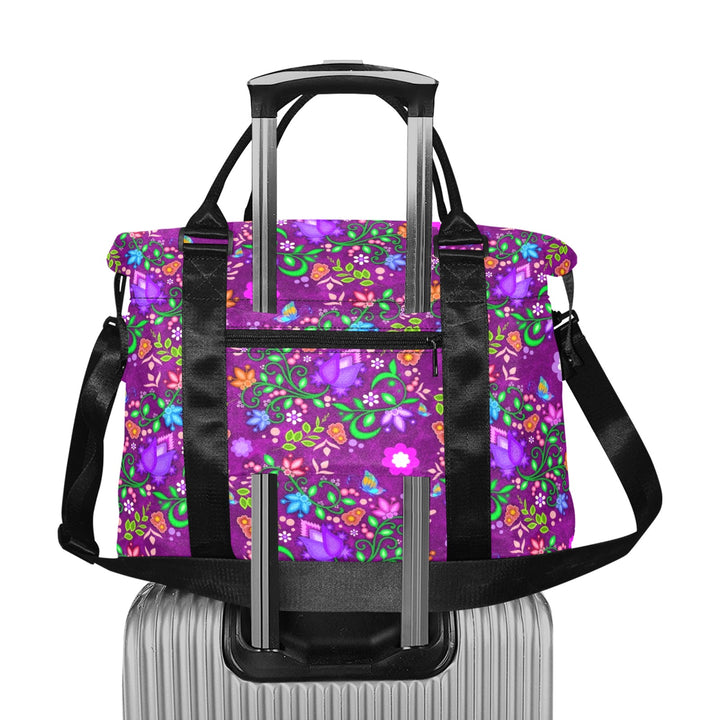 Luggage Caddy - Floral Purple