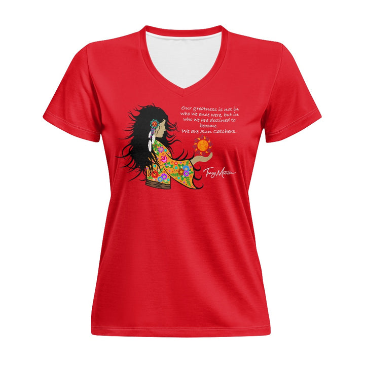 Women's V-neck T-shirt