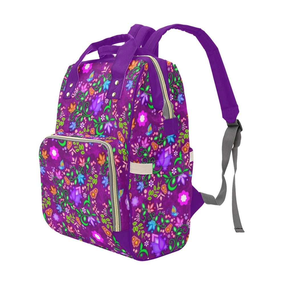 Backpack All Over Floral Purple